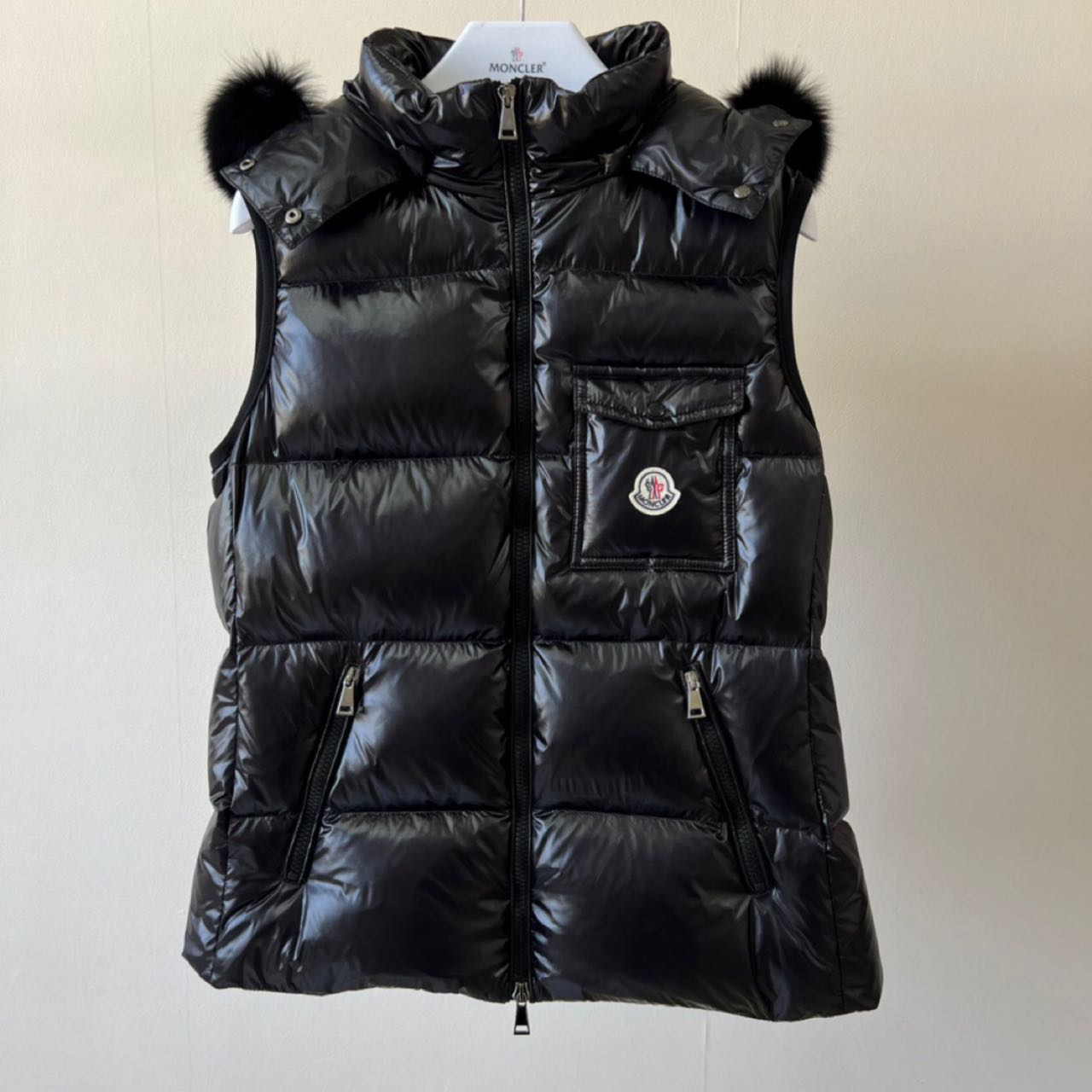 Moncler Bairon Faux-Fur-Trim Vest - DopestKickz