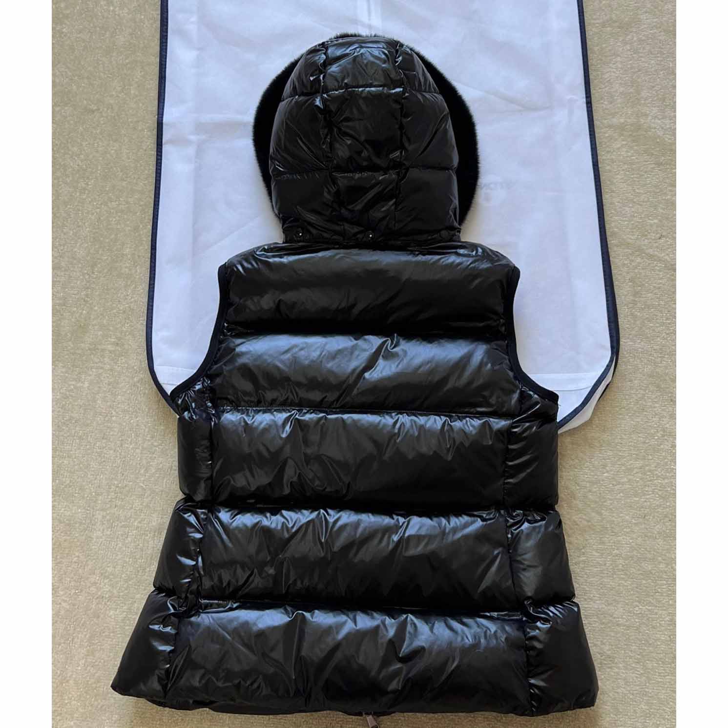 Moncler Bairon Faux-Fur-Trim Vest - DopestKickz