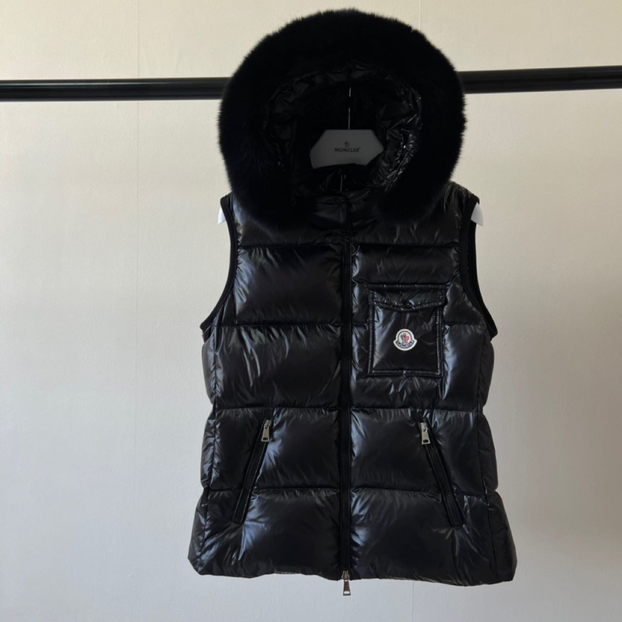 Moncler Bairon Faux-Fur-Trim Vest - DopestKickz