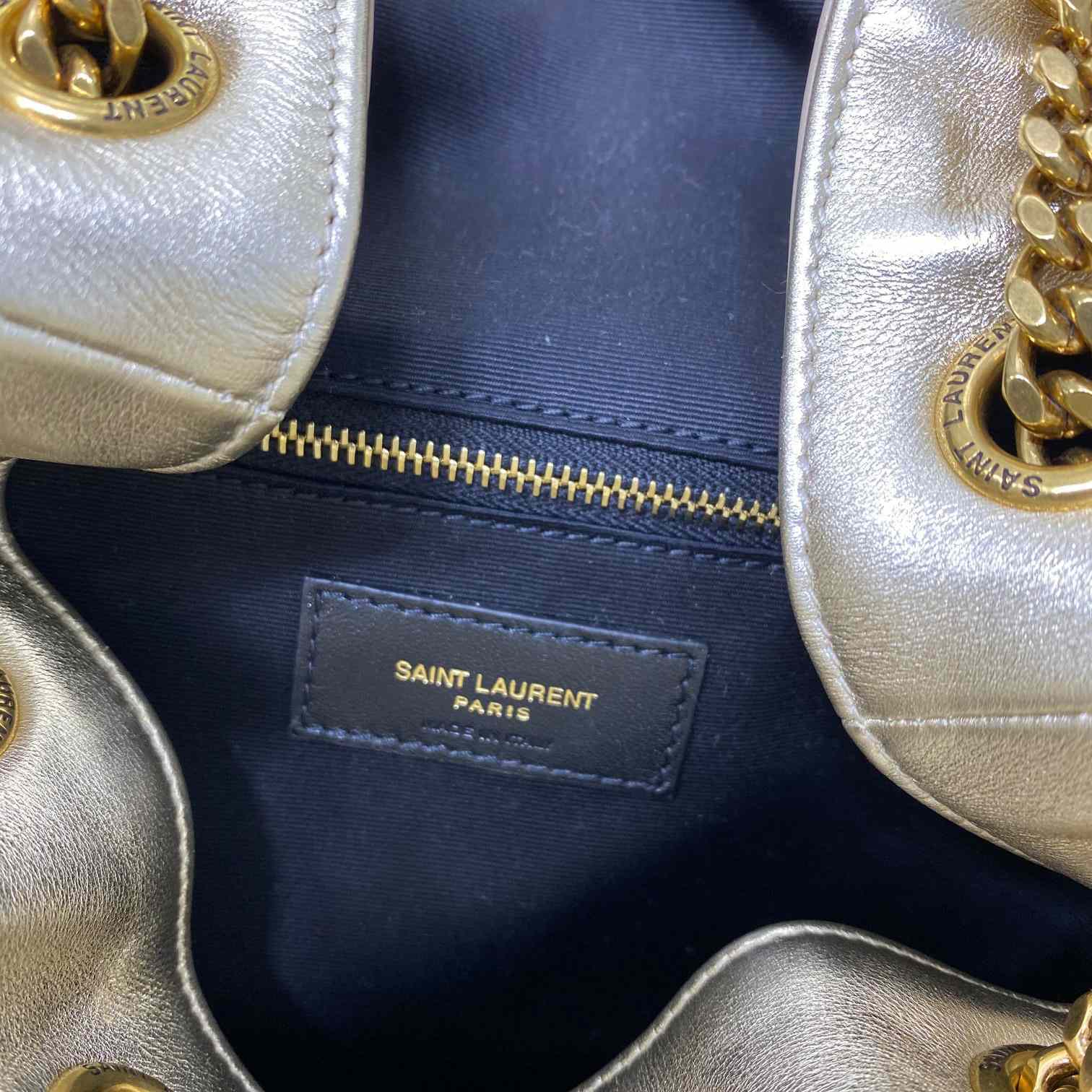 Saint Laurent Joe Drawstring Quilted Backpack(22-29-15cm) - DopestKickz