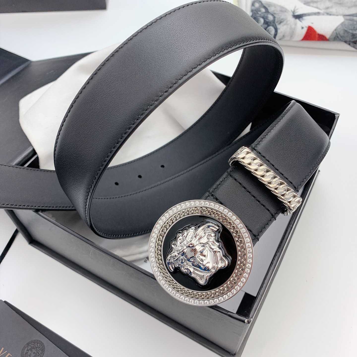 Versace Medusa Biggie Belt - DopestKickz