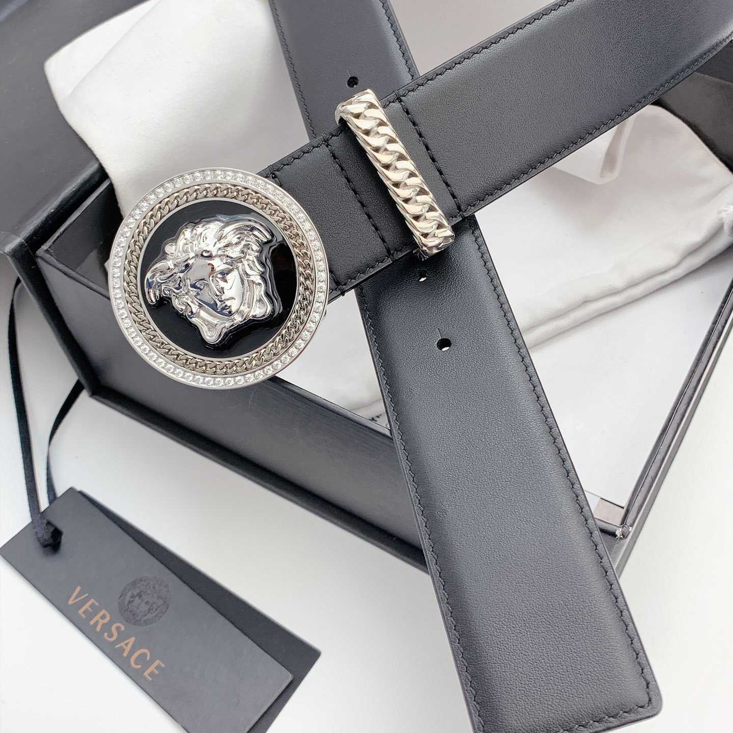 Versace Medusa Biggie Belt - DopestKickz