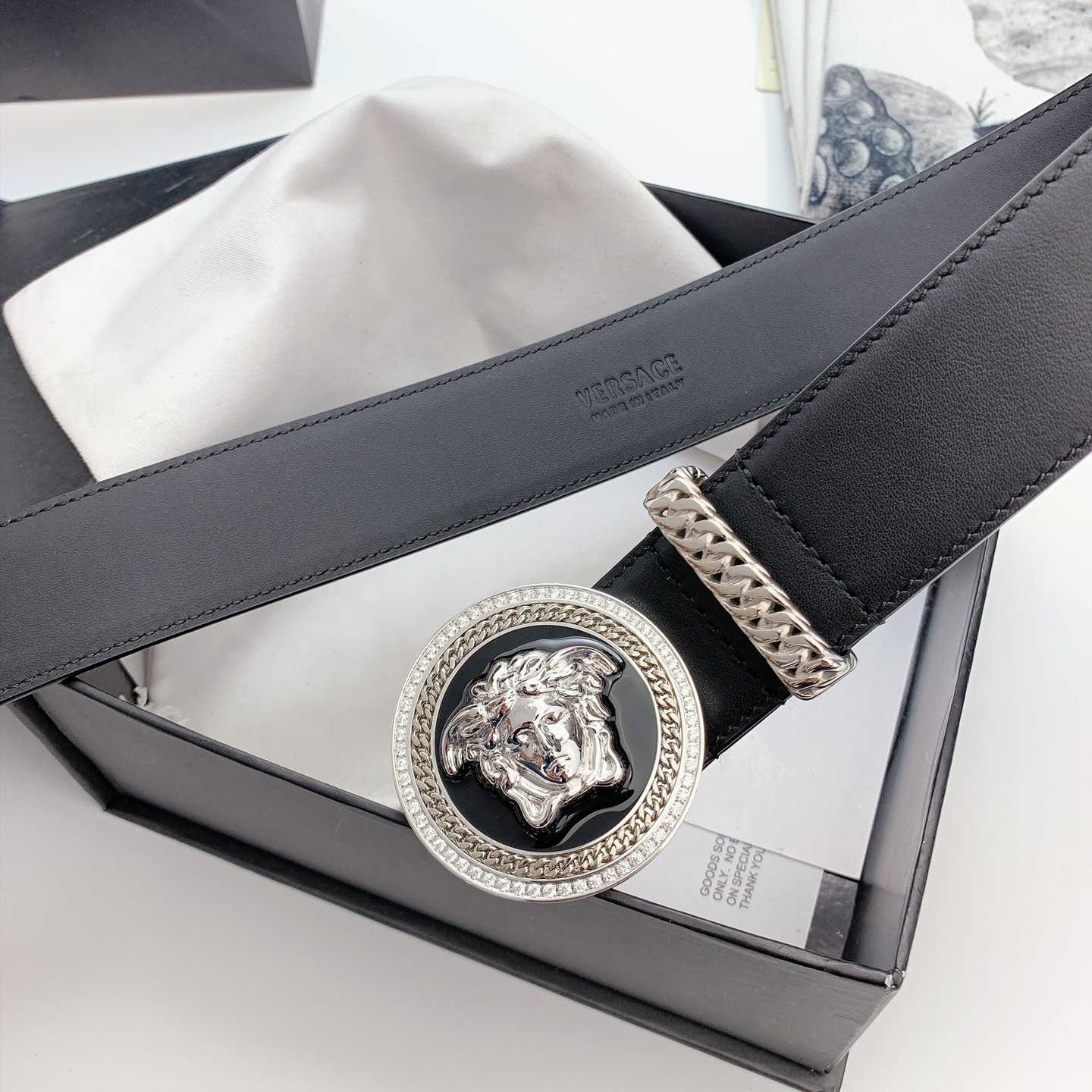 Versace Medusa Biggie Belt - DopestKickz