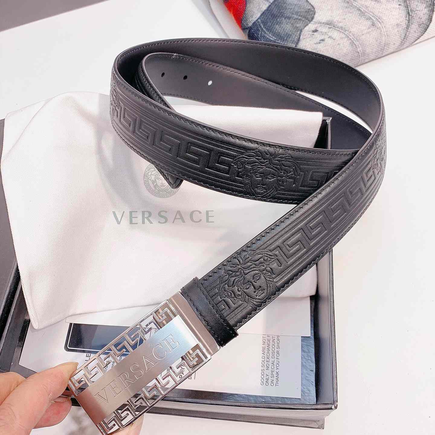 Versace Leather Belt - DopestKickz