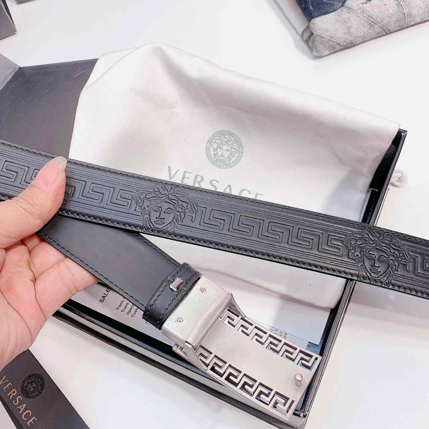 Versace Leather Belt - DopestKickz