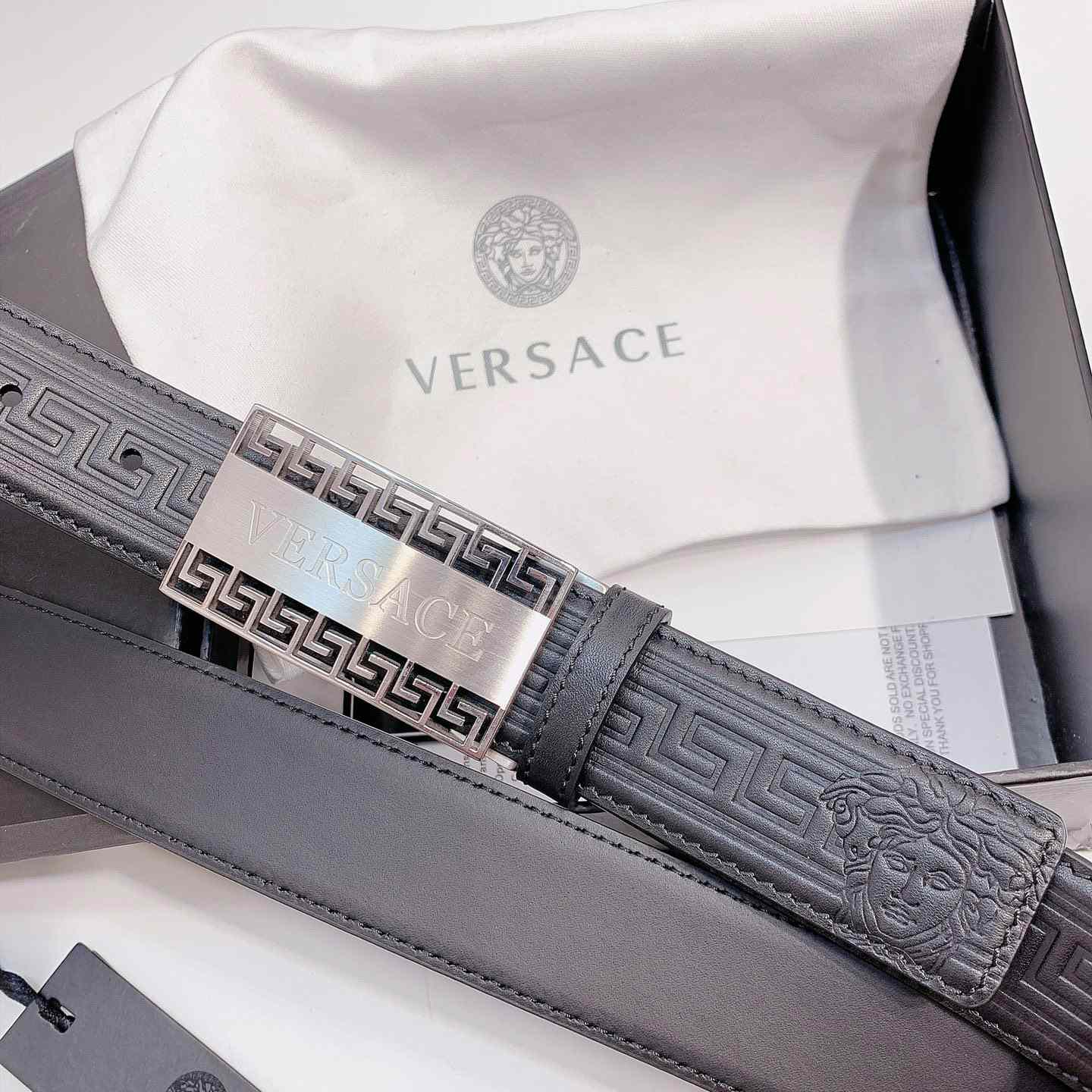 Versace Leather Belt - DopestKickz