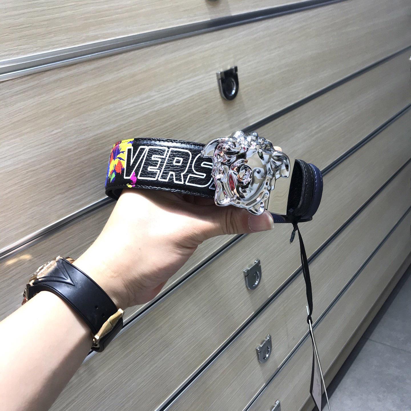 Versace Reversible Leather Belt  - DopestKickz