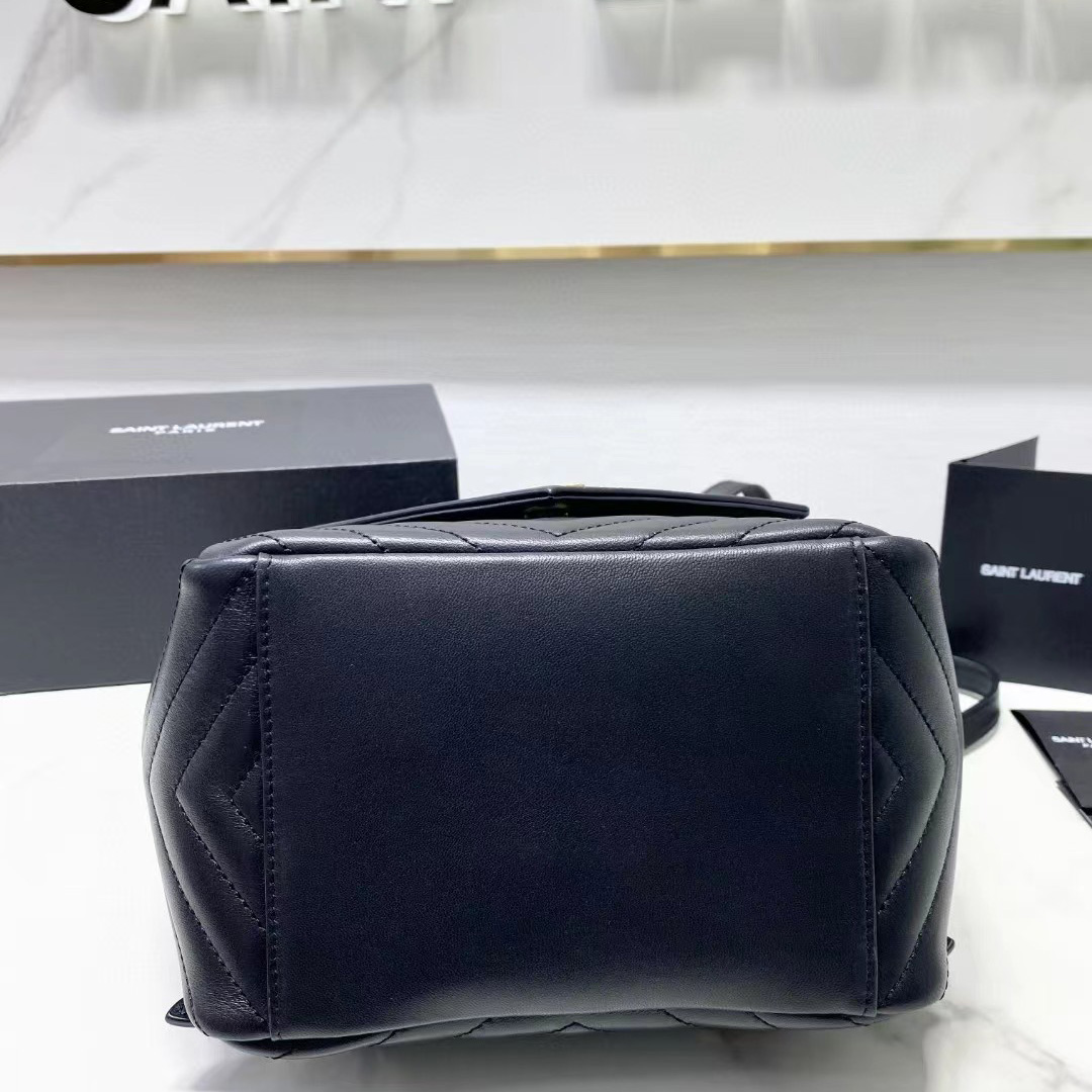 Saint Laurent Joe Drawstring Quilted Backpack(22-29-15cm) - DopestKickz