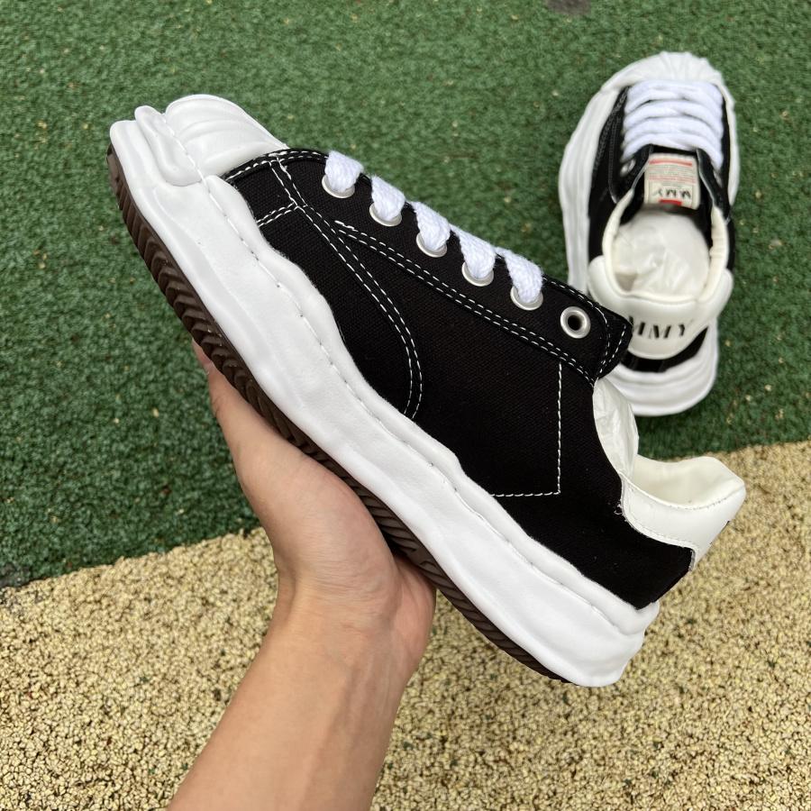Maison Mihara Yasuhiro Original Sole Toe Cap Lowcut Canvas Sneaker - DopestKickz