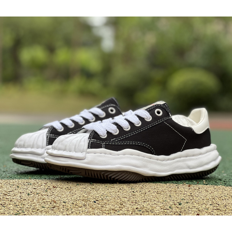 Maison Mihara Yasuhiro Original Sole Toe Cap Lowcut Canvas Sneaker - DopestKickz