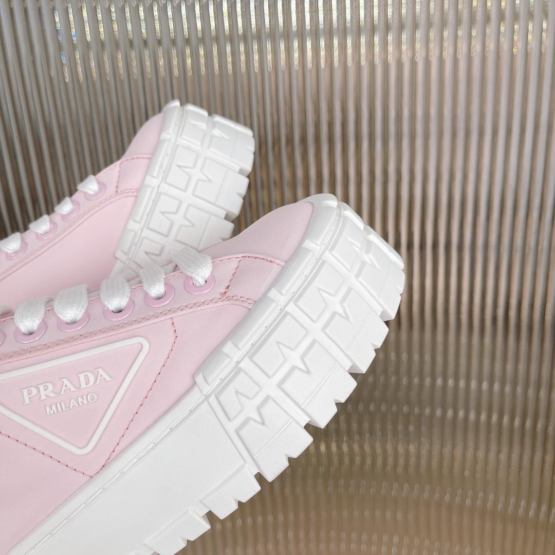 Prada Double Wheel Nylon Gabardine Sneakers - DopestKickz