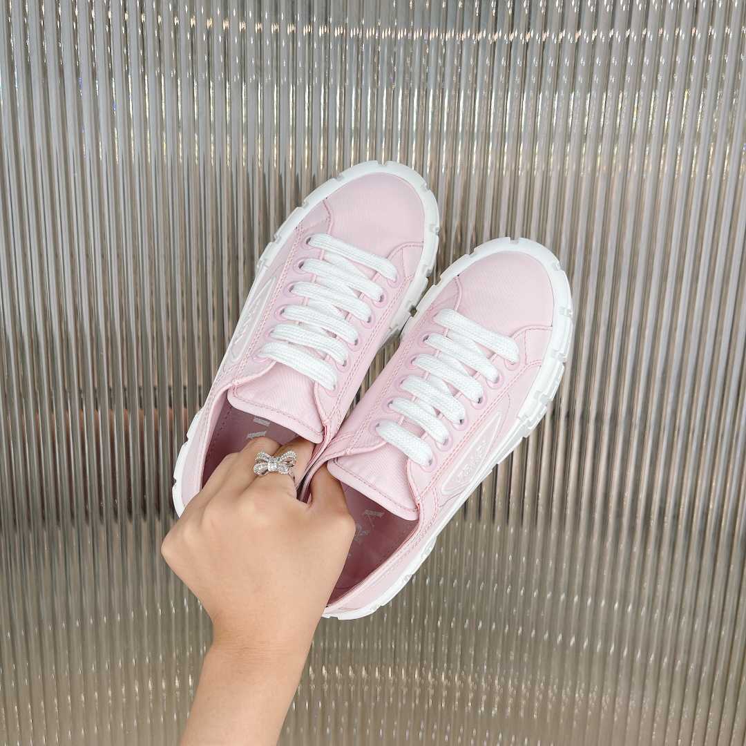 Prada Double Wheel Nylon Gabardine Sneakers - DopestKickz