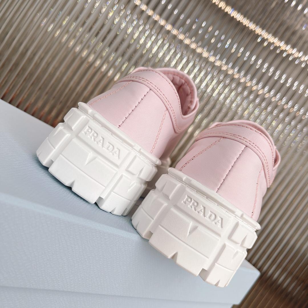 Prada Double Wheel Nylon Gabardine Sneakers - DopestKickz