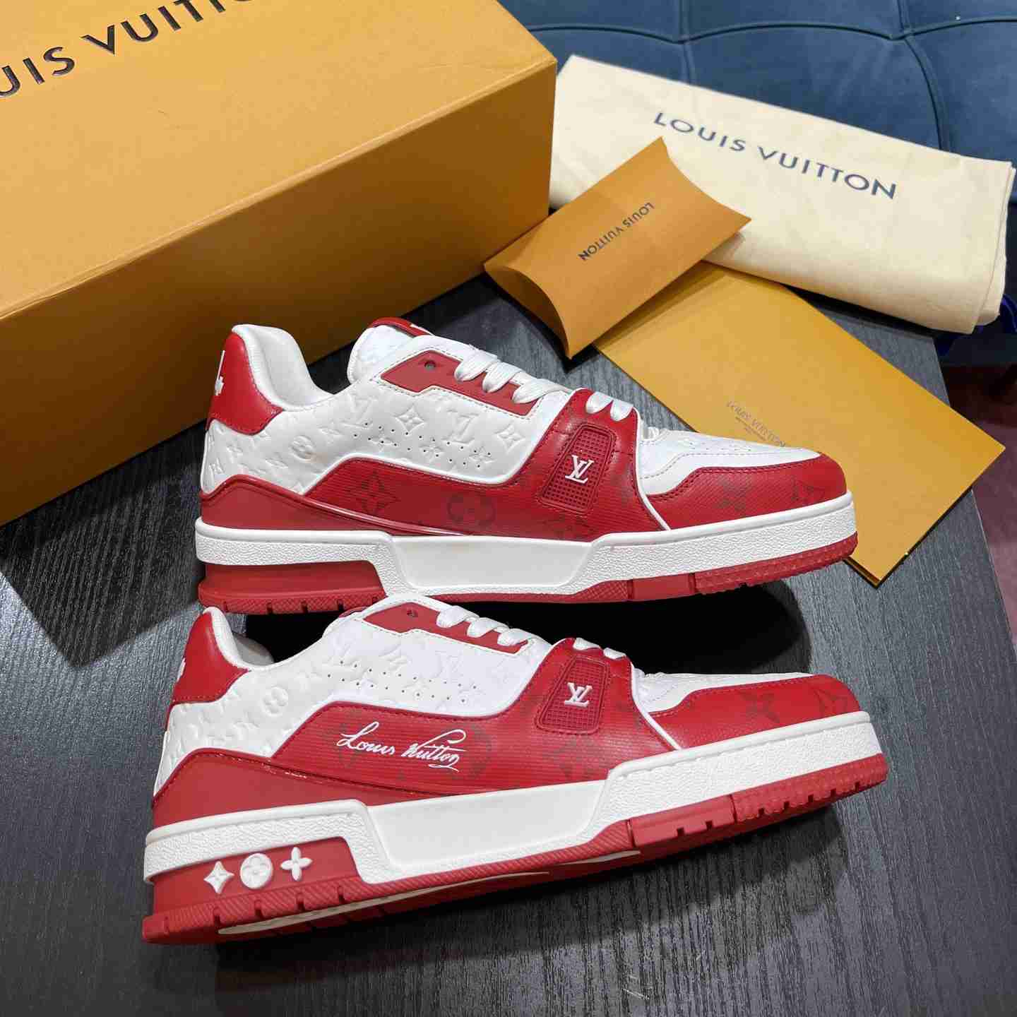 Louis Vuitton LV Trainer Sneaker       1AANFA - DopestKickz