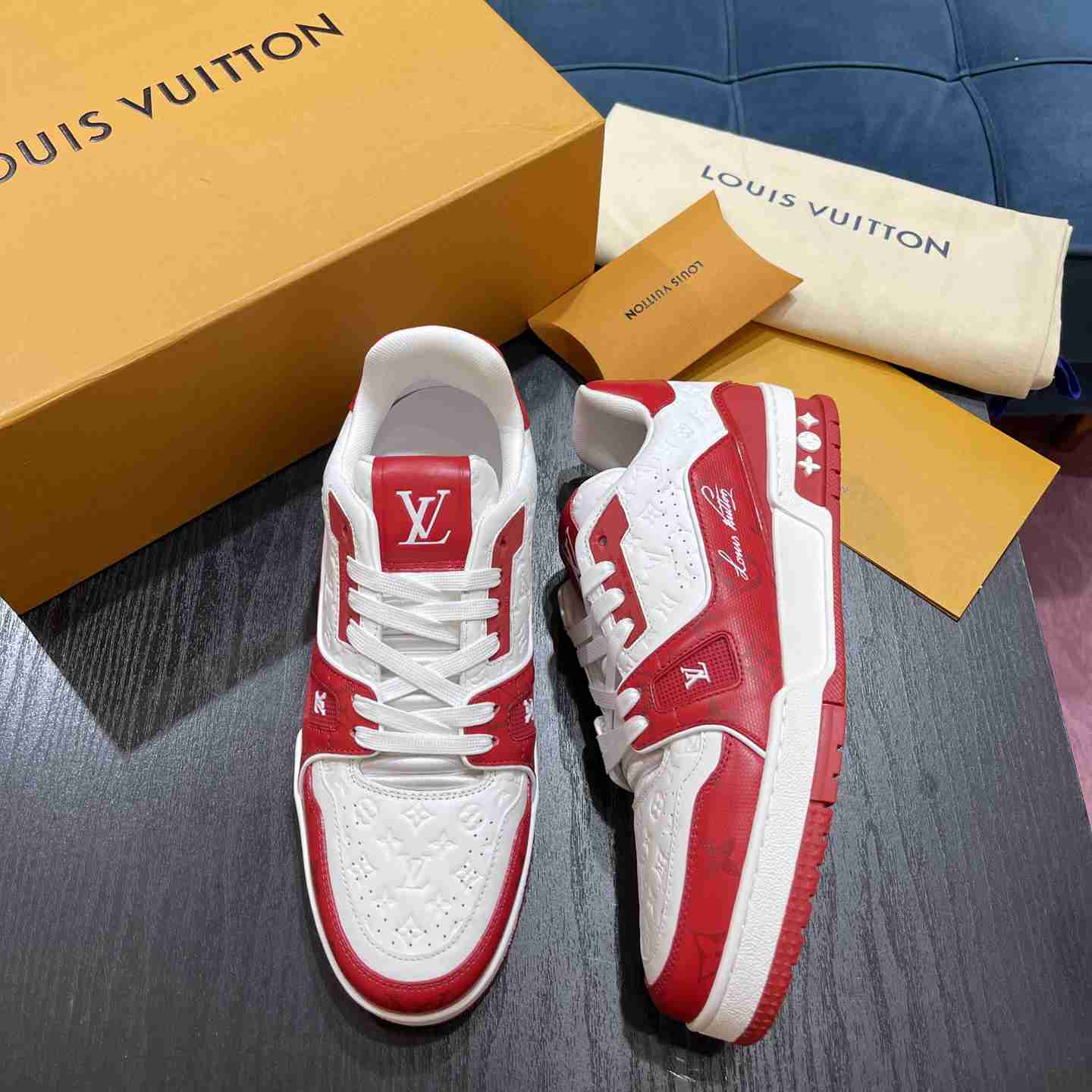 Louis Vuitton LV Trainer Sneaker       1AANFA - DopestKickz