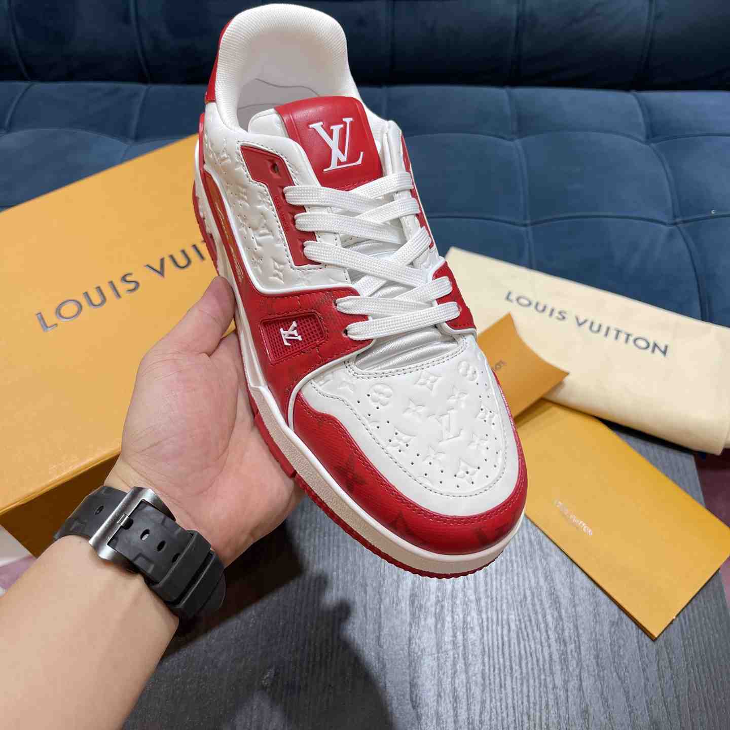 Louis Vuitton LV Trainer Sneaker       1AANFA - DopestKickz