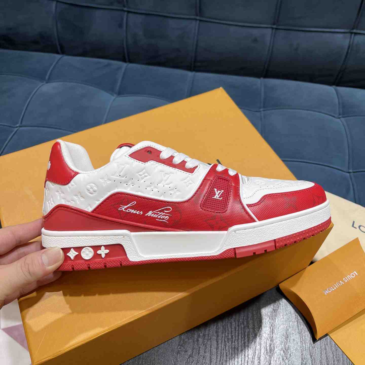 Louis Vuitton LV Trainer Sneaker       1AANFA - DopestKickz