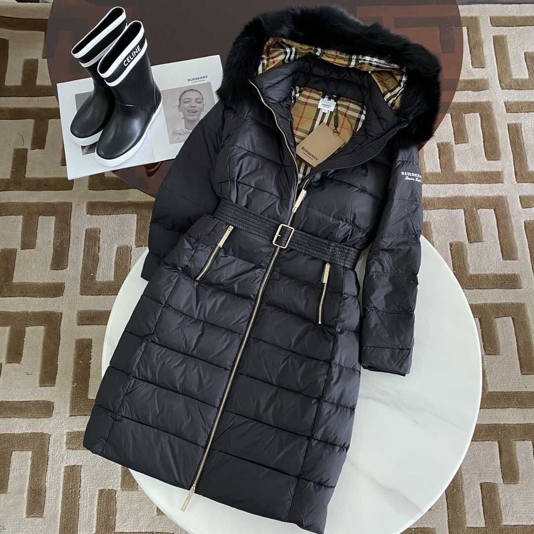 Burberry Hood Nylon Long Down Jacket - DopestKickz