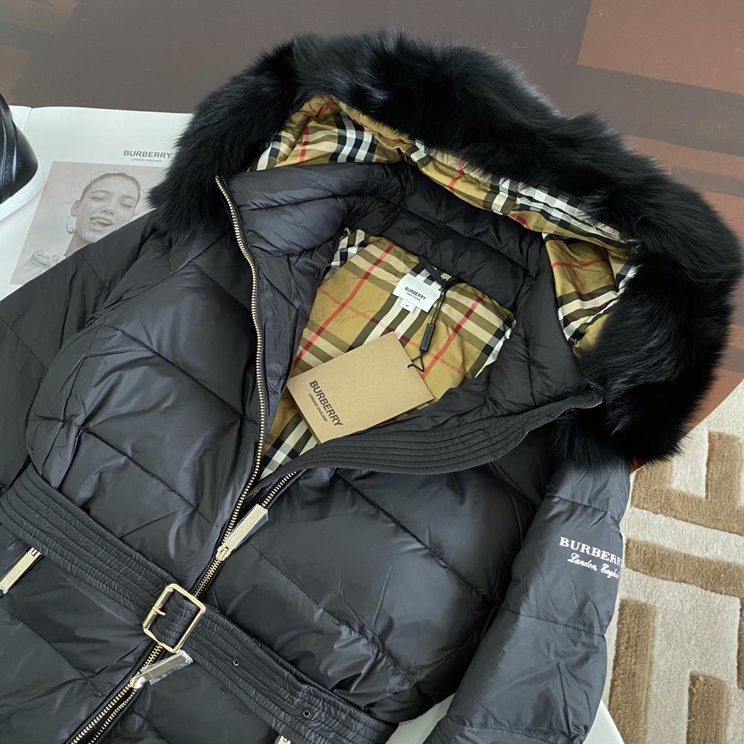 Burberry Hood Nylon Long Down Jacket - DopestKickz
