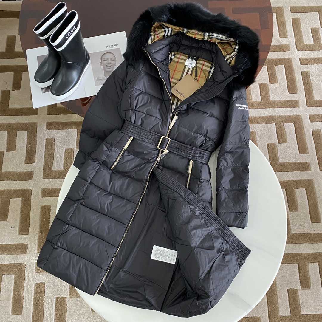 Burberry Hood Nylon Long Down Jacket - DopestKickz