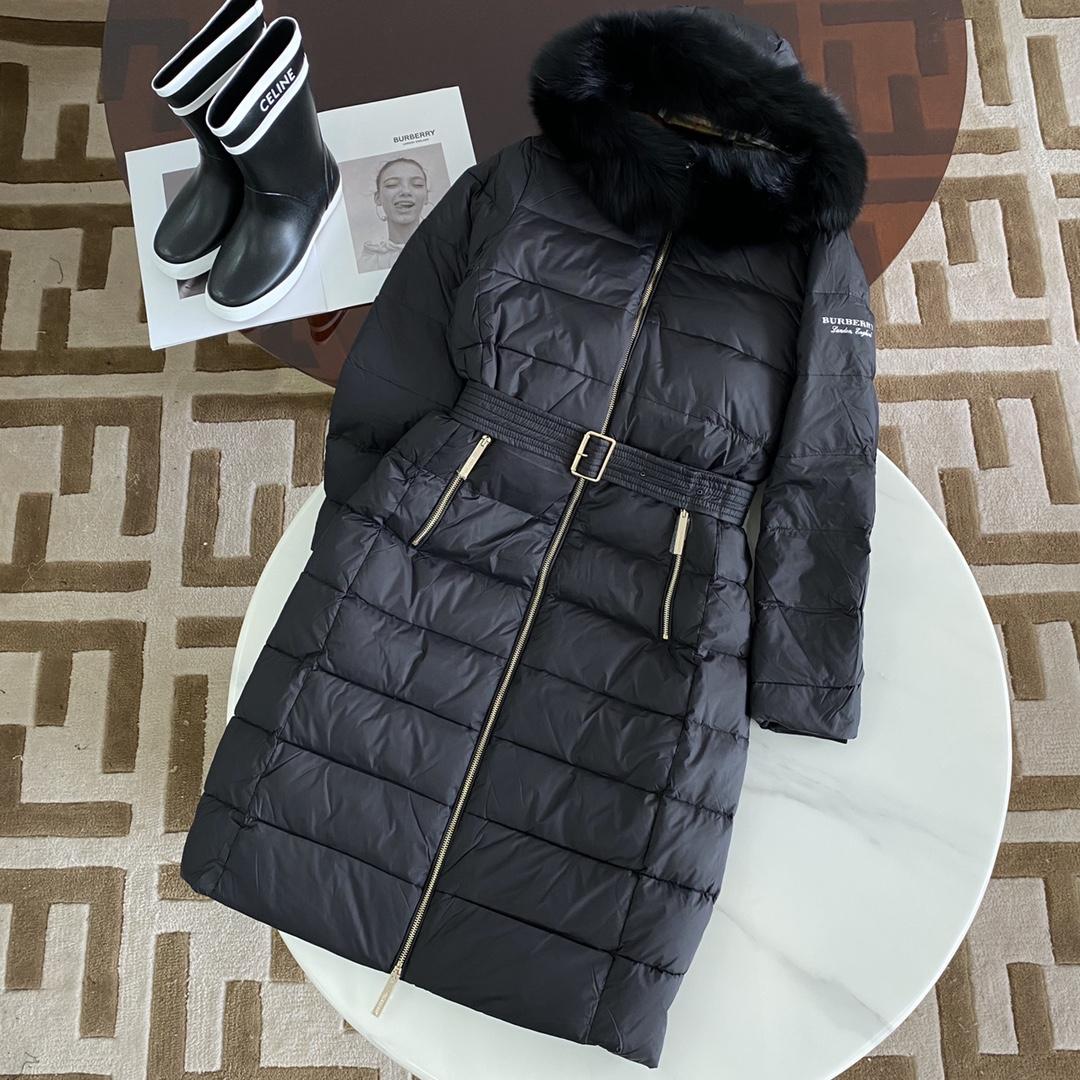 Burberry Hood Nylon Long Down Jacket - DopestKickz