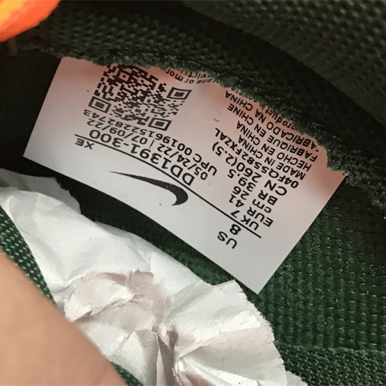 Nike Dunk Low “Miami Hurricanes” Sneaker   DD1391-300 - DopestKickz