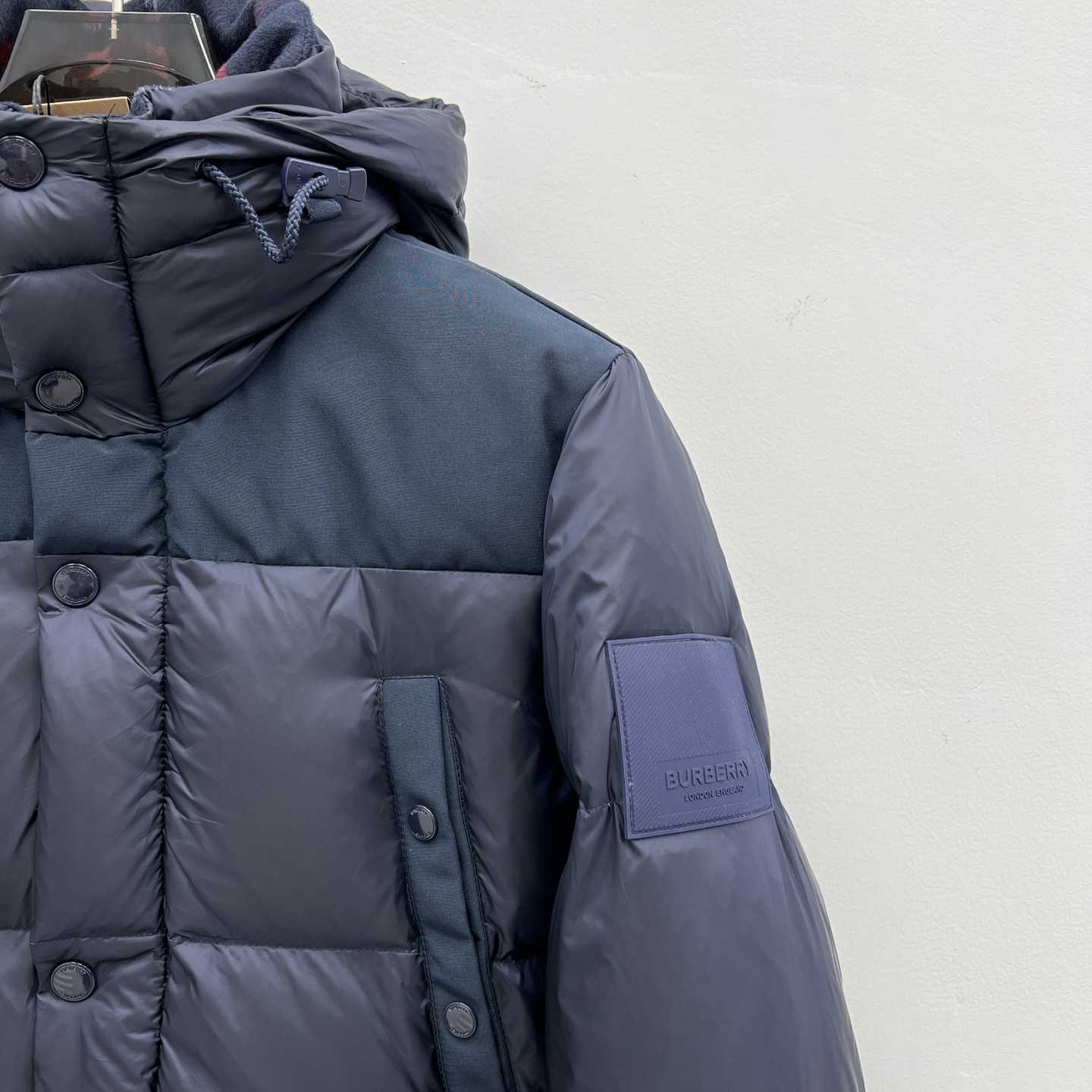 Burberry Logo Appliqué Nylon Puffer Coat - DopestKickz