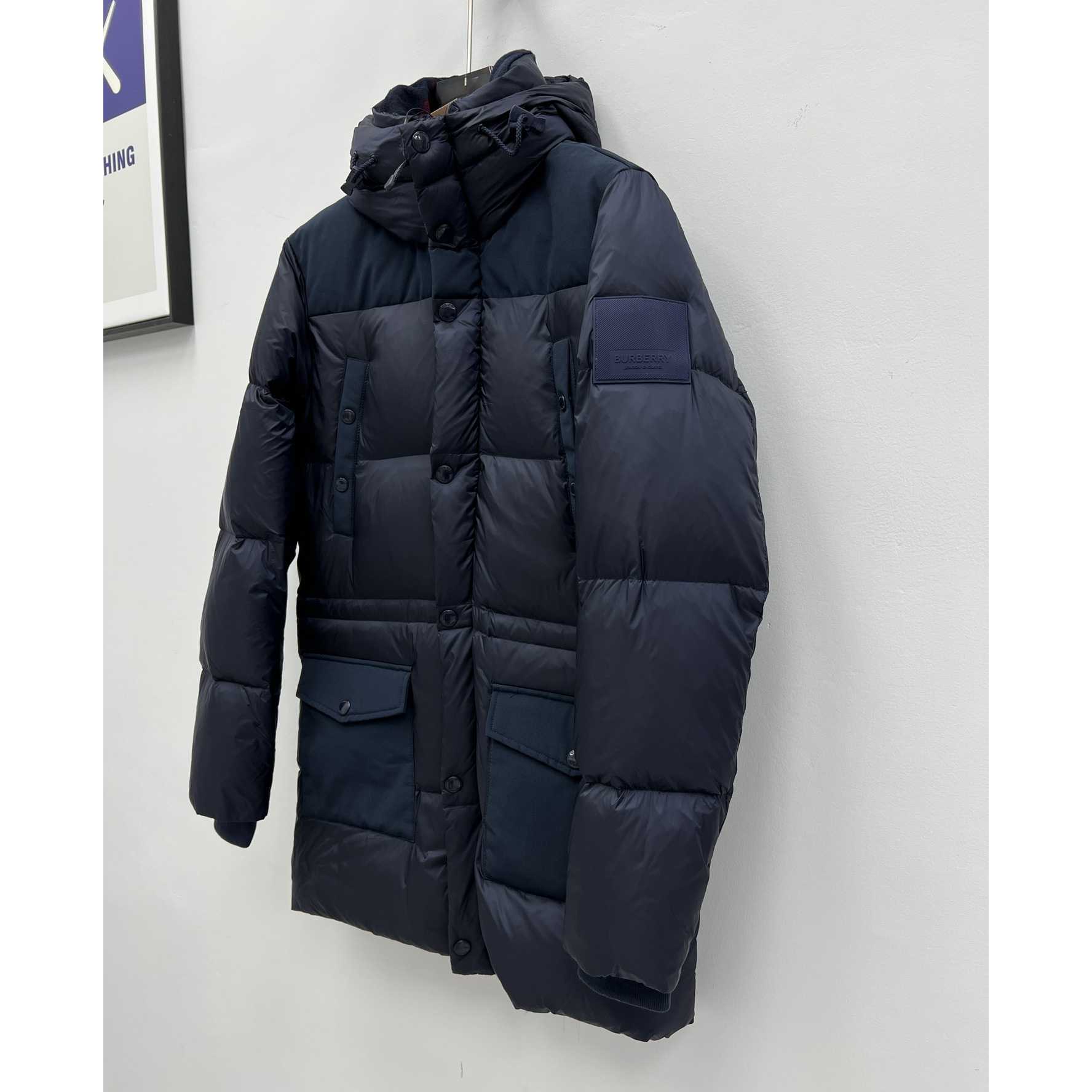 Burberry Logo Appliqué Nylon Puffer Coat - DopestKickz