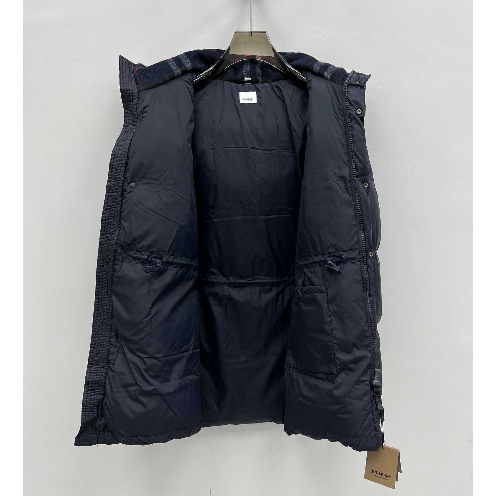 Burberry Logo Appliqué Nylon Puffer Coat - DopestKickz
