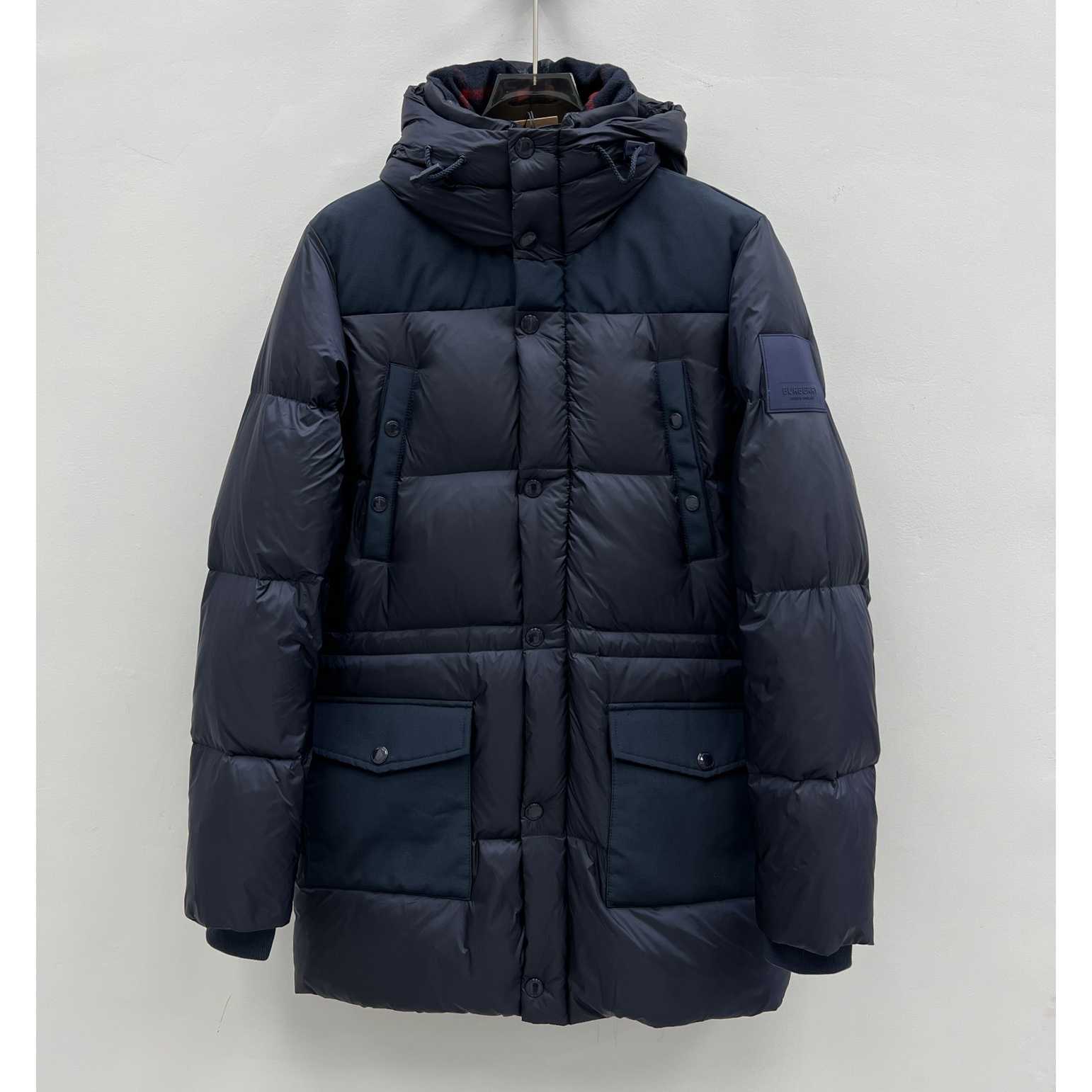 Burberry Logo Appliqué Nylon Puffer Coat - DopestKickz