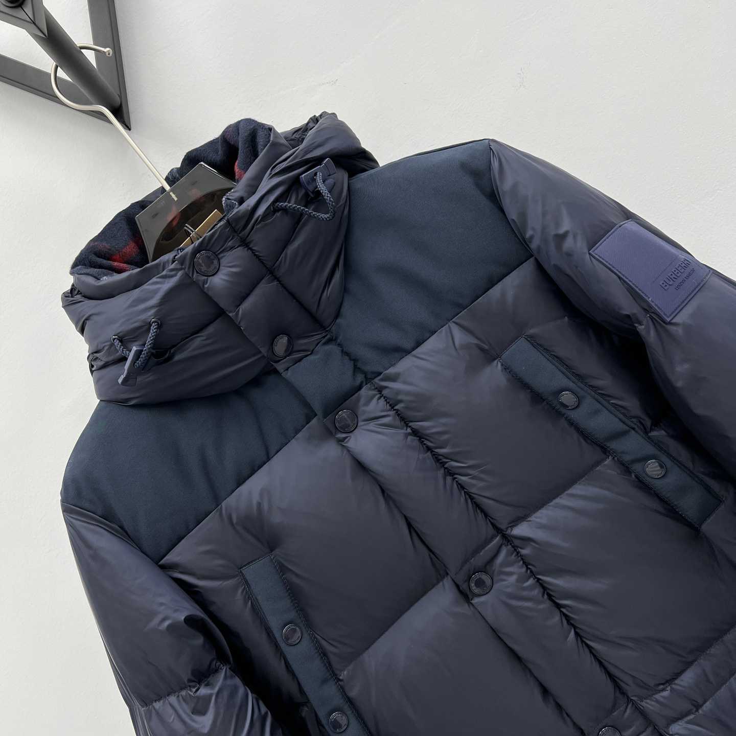 Burberry Logo Appliqué Nylon Puffer Coat - DopestKickz