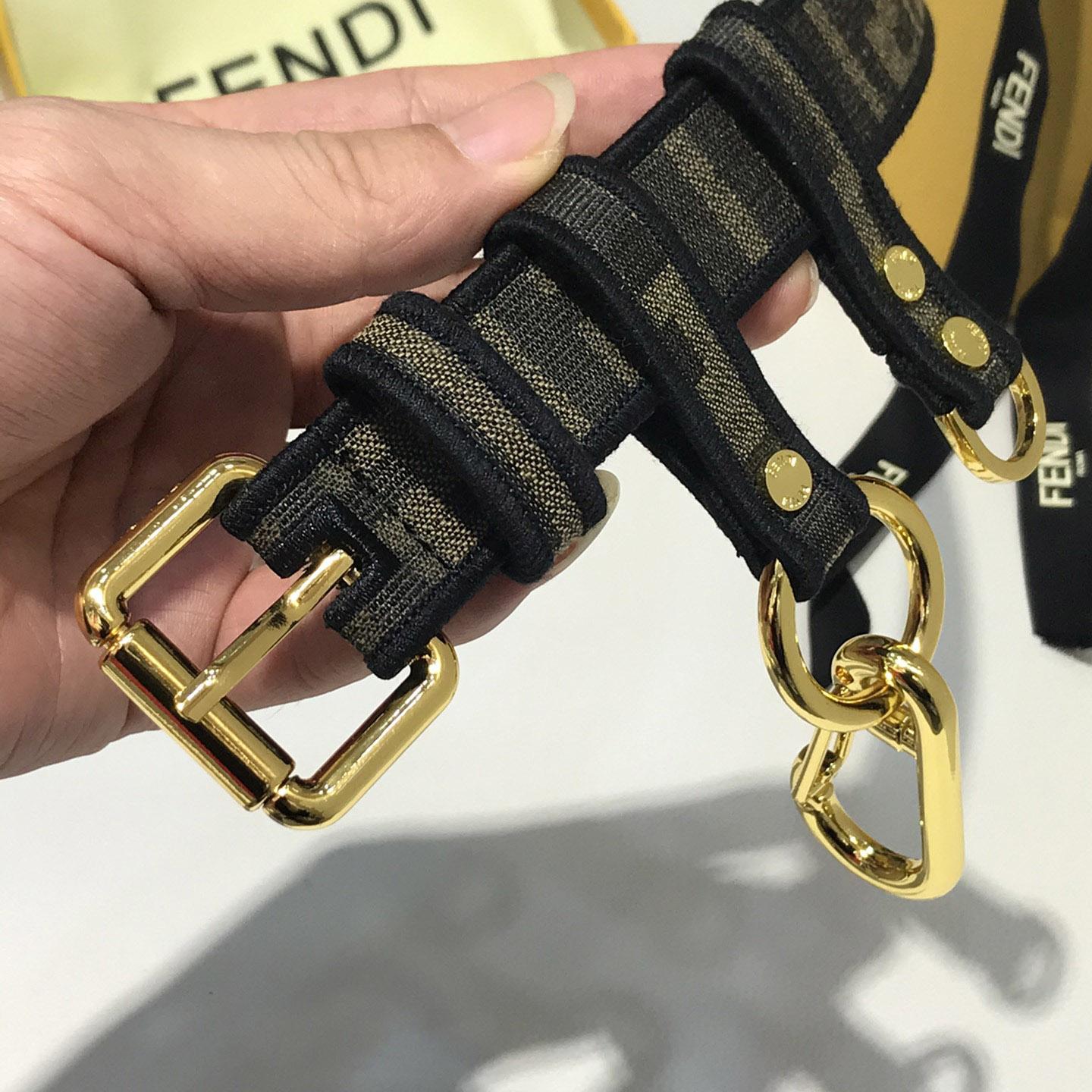 Fendi FF Jacquard Fabric Belt - DopestKickz
