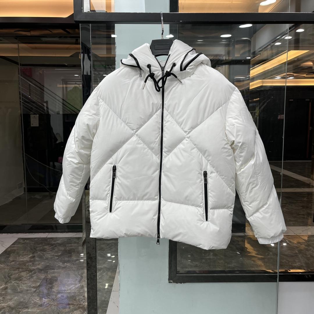 Moncler White Daynamic Porossan Down Jacket - DopestKickz