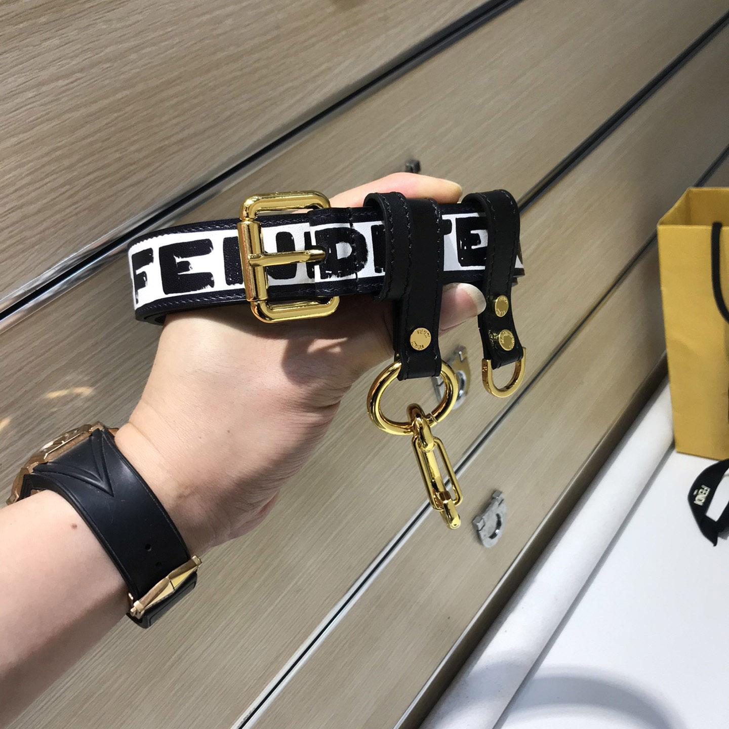 Fendi Logo Belt - DopestKickz