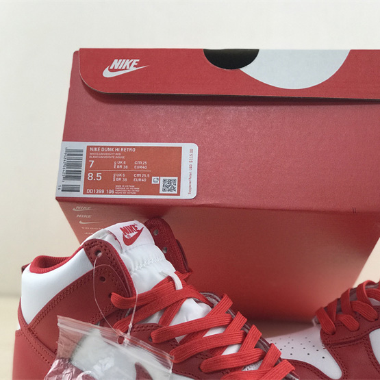 Nike Dunk High “University Red” Sneaker      DD1399-106  - DopestKickz
