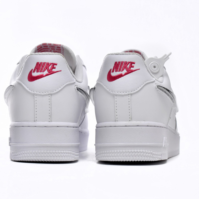 Nike Air Force 1 Low White Metallic Silver Sneaker      DC9651-100 - DopestKickz