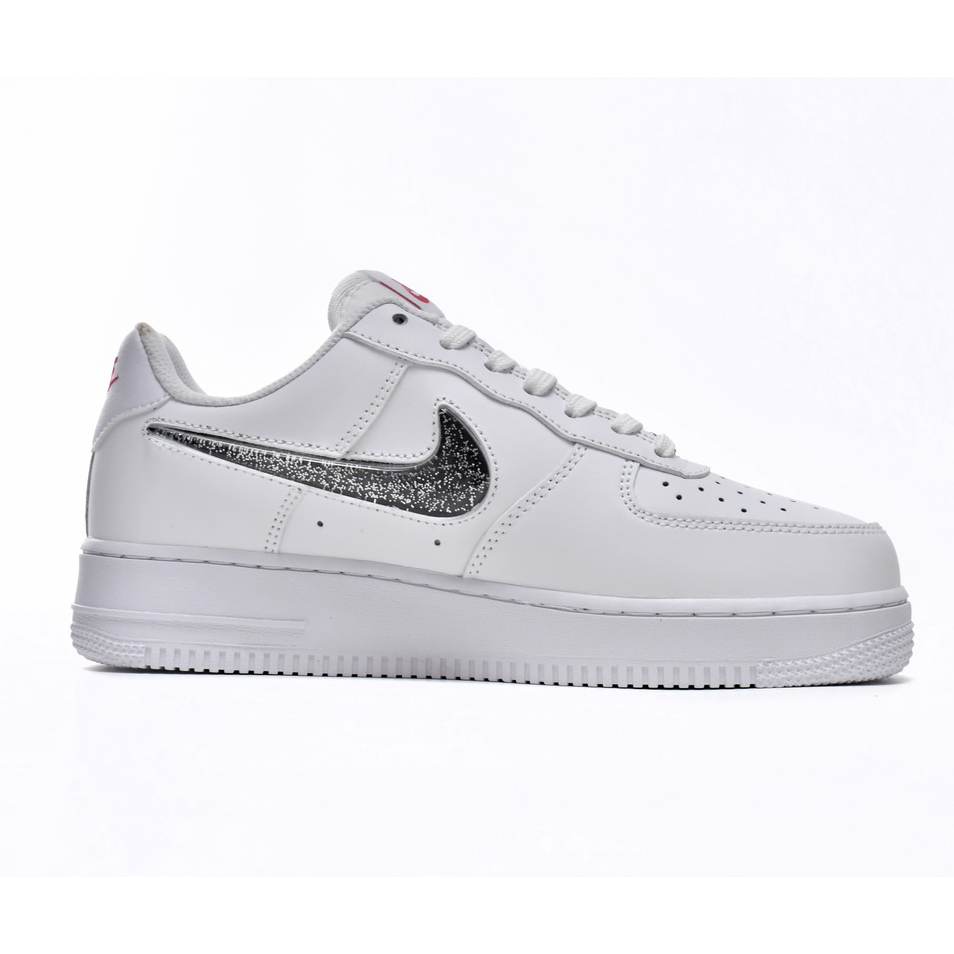 Nike Air Force 1 Low White Metallic Silver Sneaker      DC9651-100 - DopestKickz