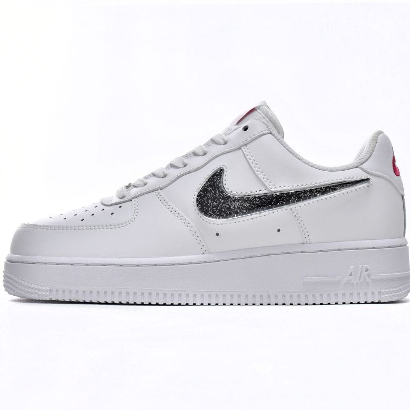 Nike Air Force 1 Low White Metallic Silver Sneaker      DC9651-100 - DopestKickz