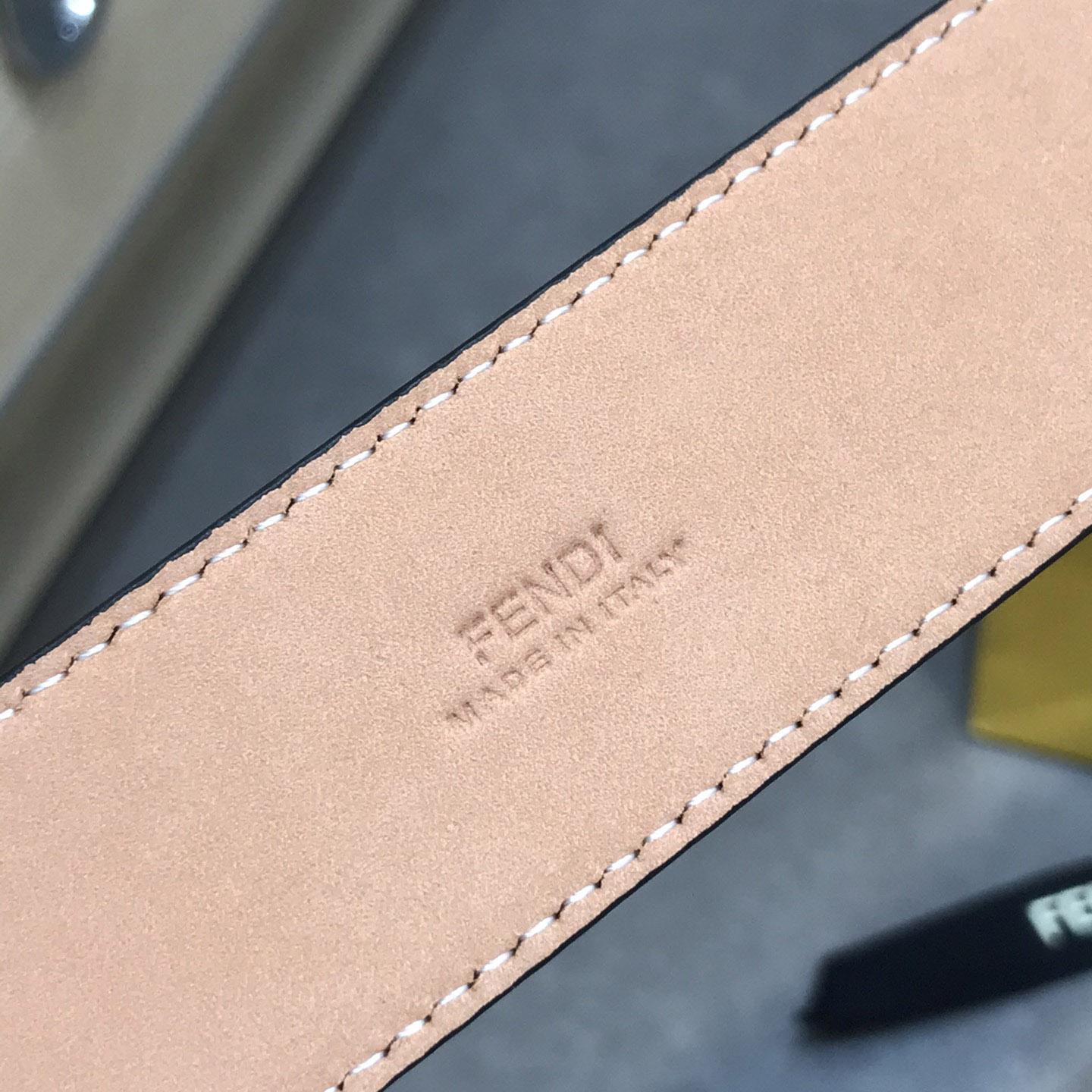 Fendi Black Leather Belt - DopestKickz