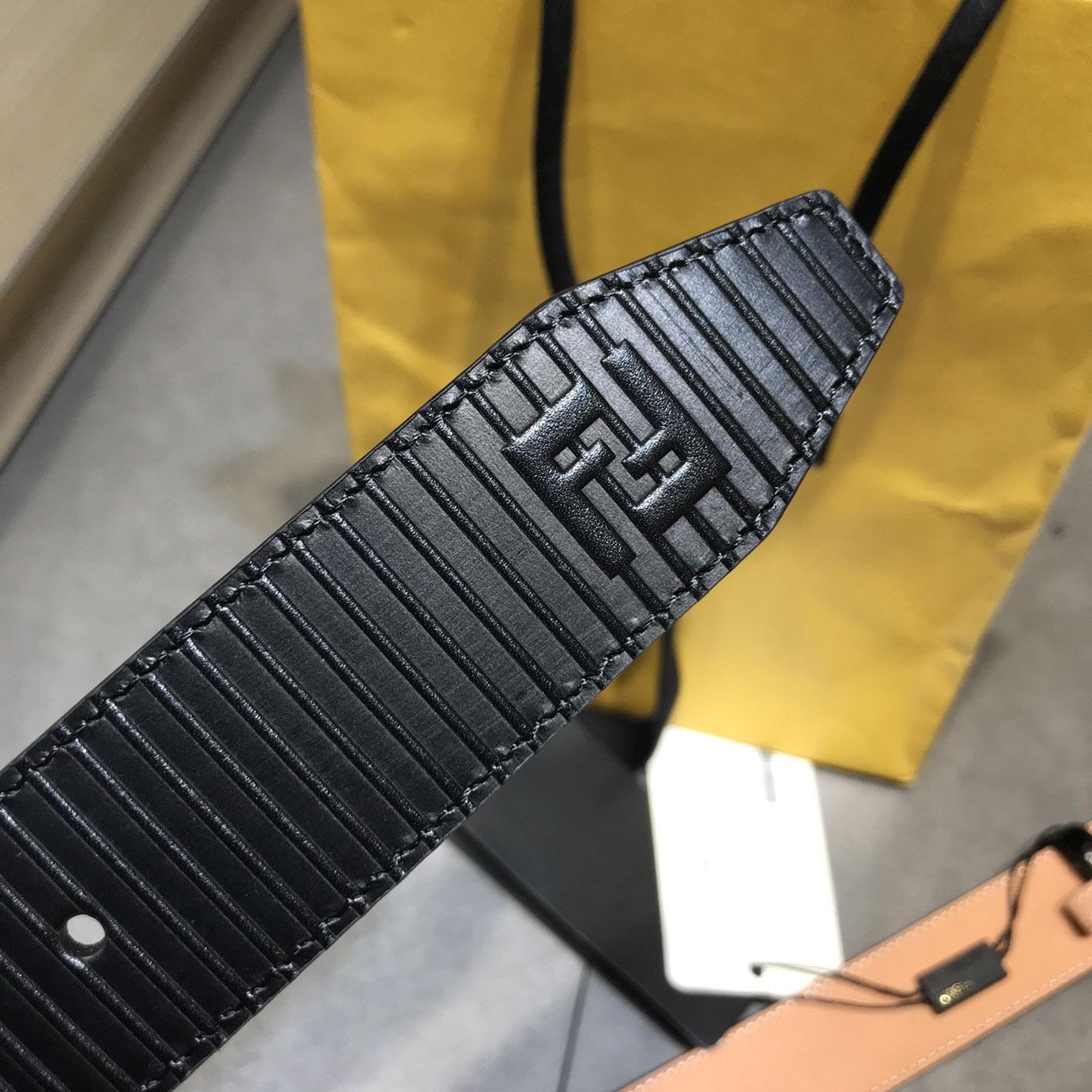 Fendi Black Leather Belt - DopestKickz
