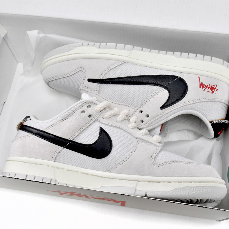 Stussy x Nike SB Dunk Low Sneakers   DD9776-068 - DopestKickz