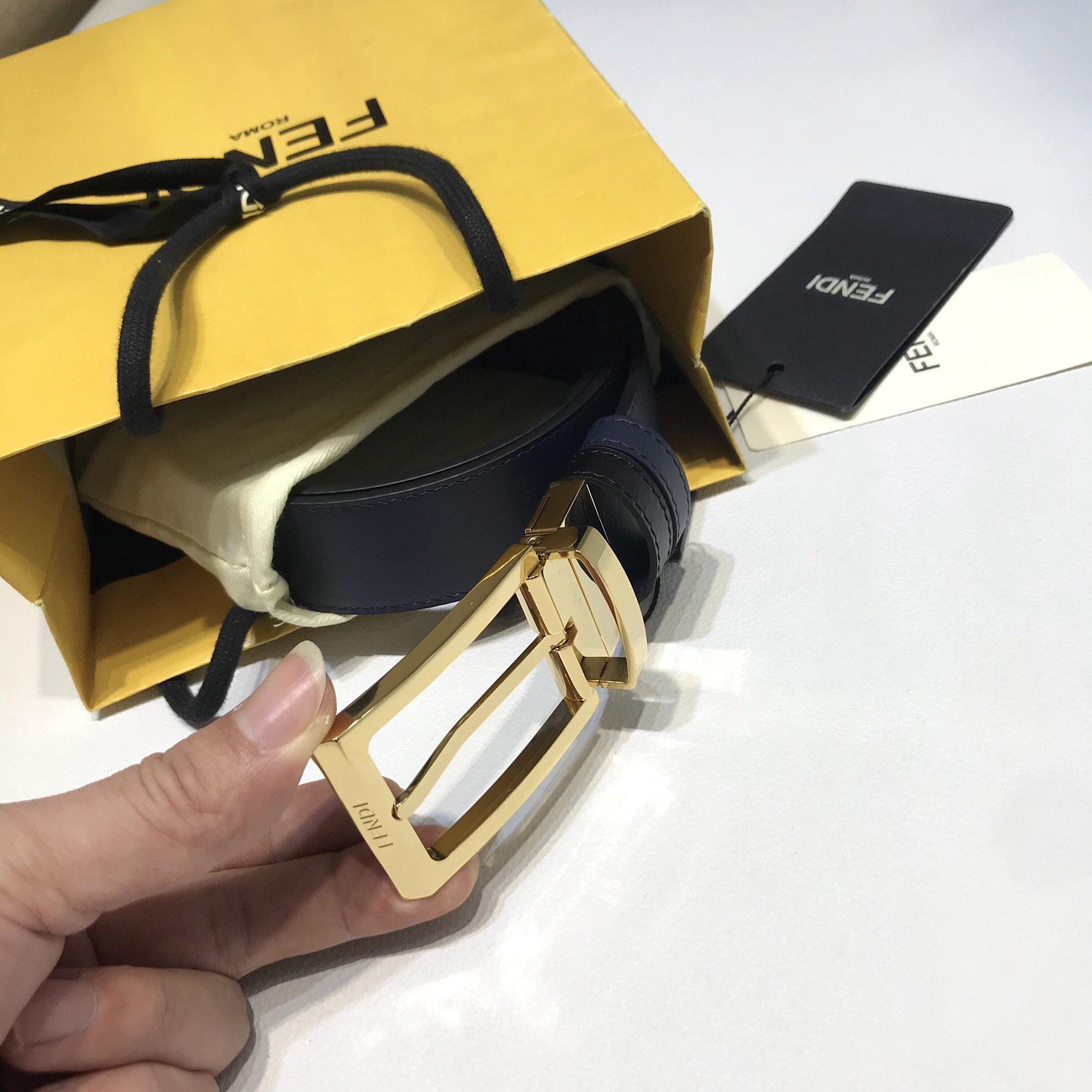 Fendi Leather Belt - DopestKickz