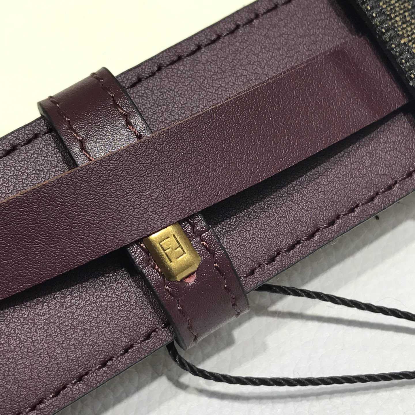 Fendi Brown Fabric Belt - DopestKickz