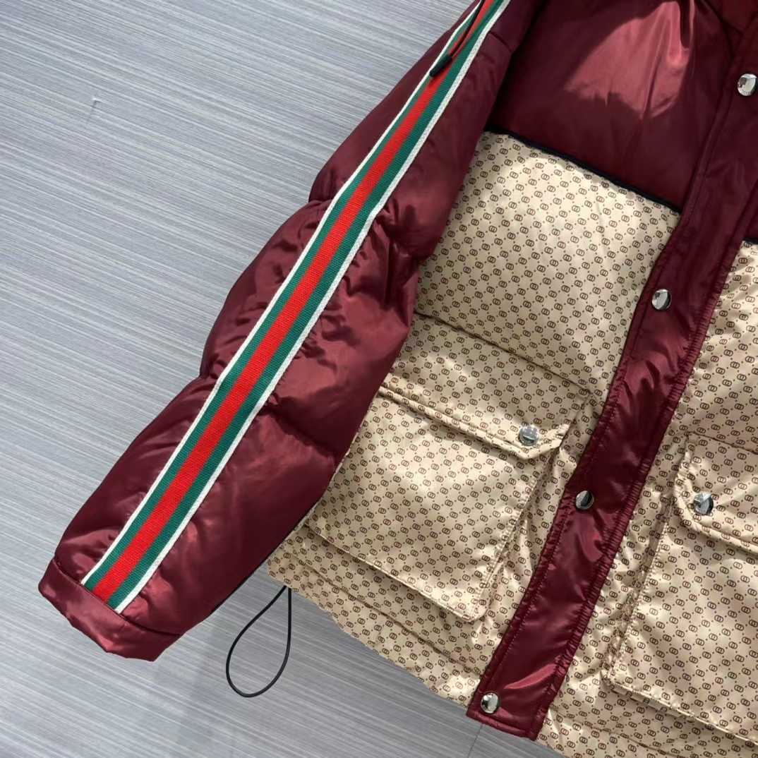 Gucci Jumbo GG Canvas Down Jacket - DopestKickz