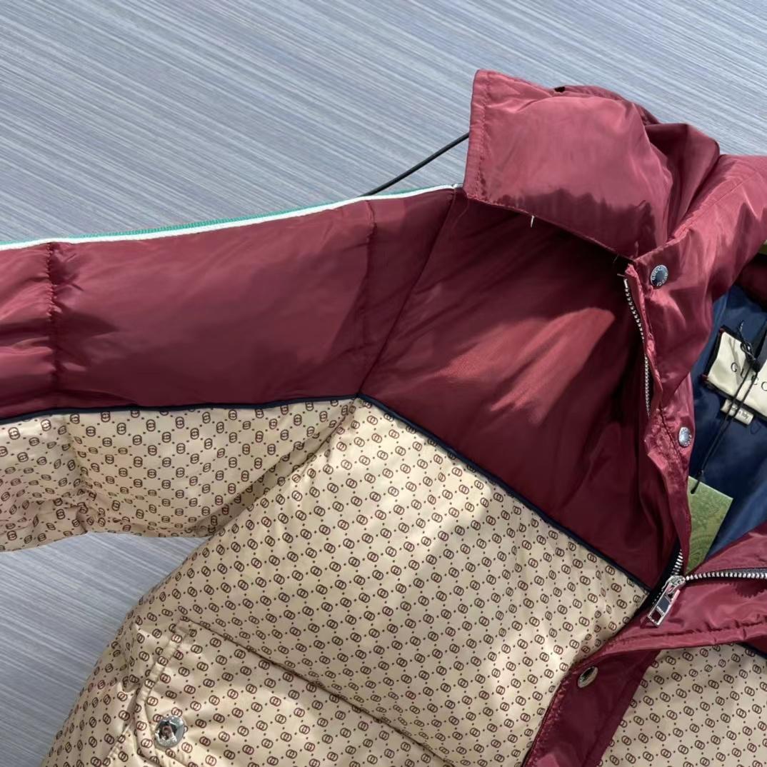 Gucci Jumbo GG Canvas Down Jacket - DopestKickz
