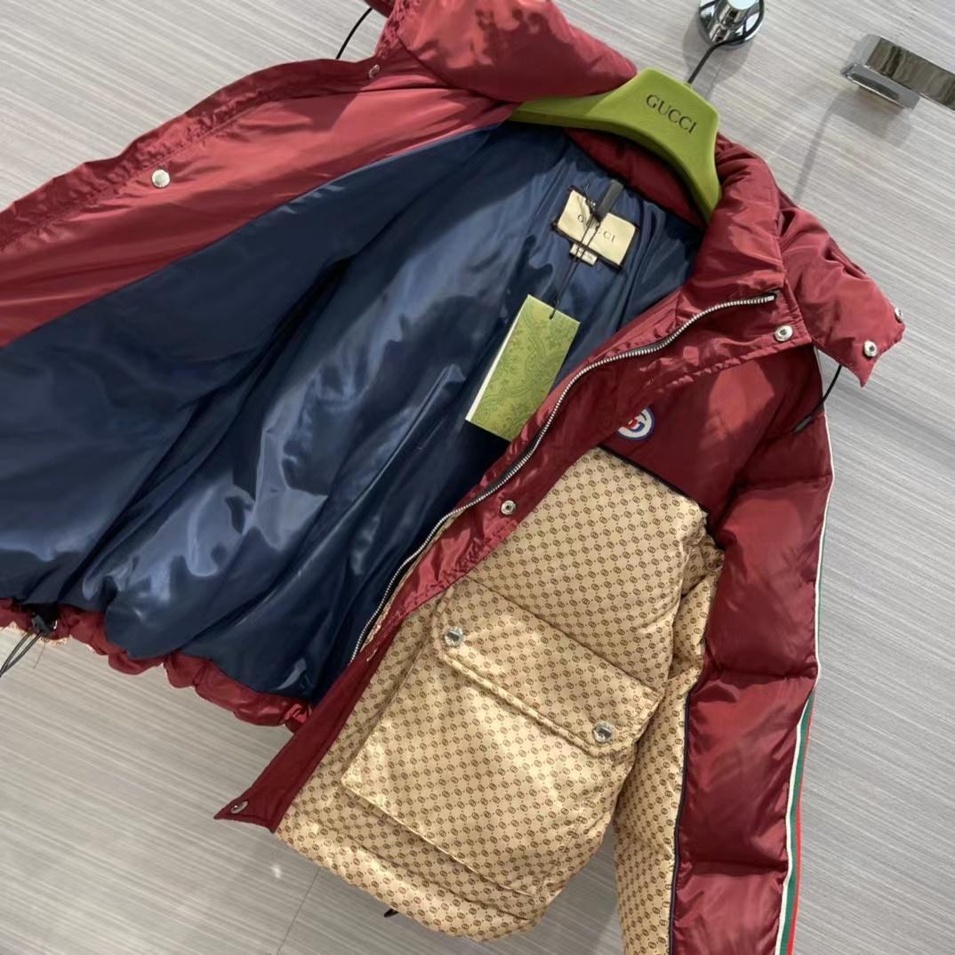 Gucci Jumbo GG Canvas Down Jacket - DopestKickz