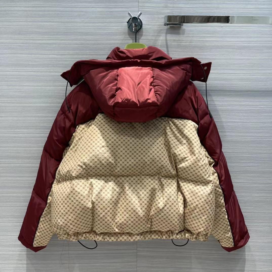 Gucci Jumbo GG Canvas Down Jacket - DopestKickz