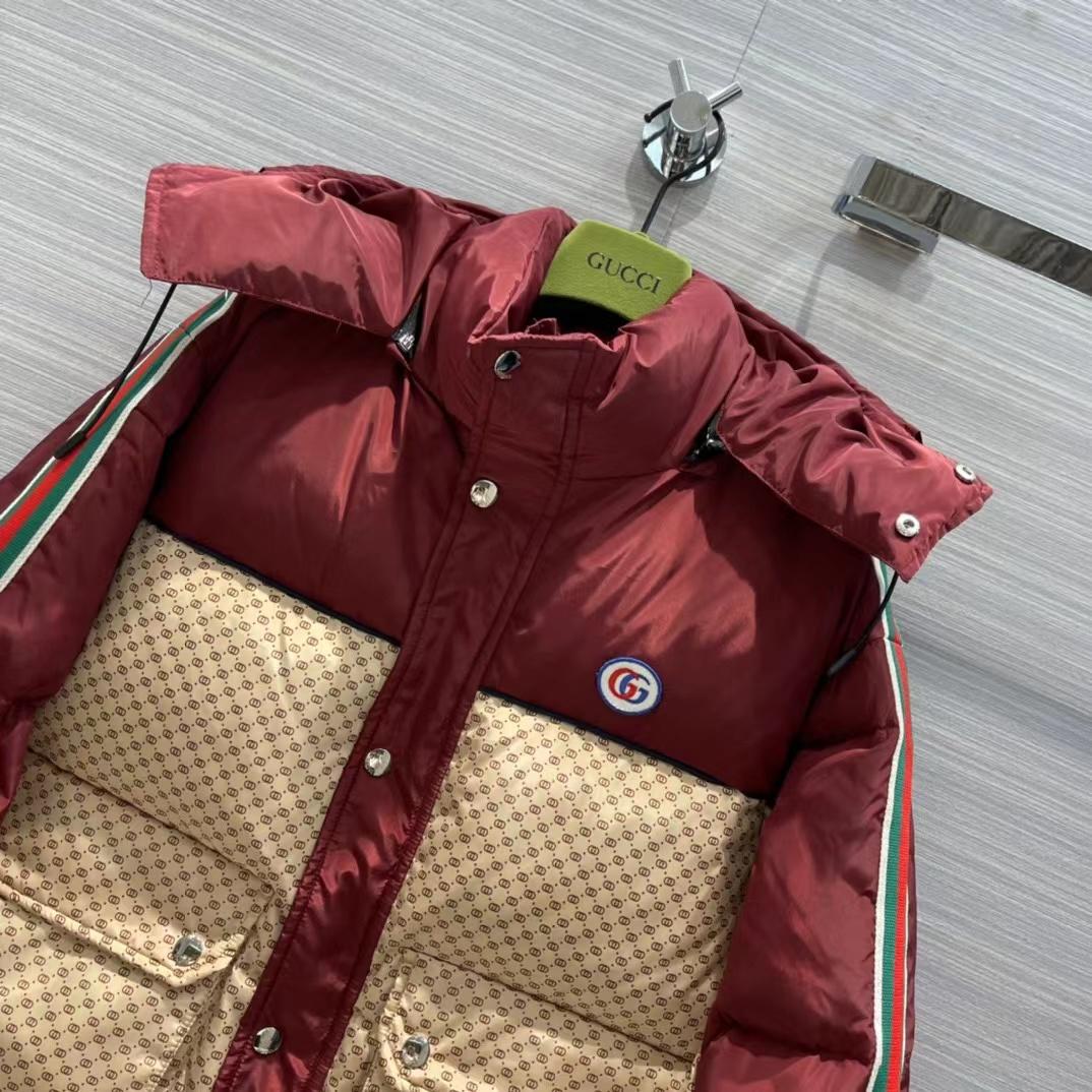 Gucci Jumbo GG Canvas Down Jacket - DopestKickz