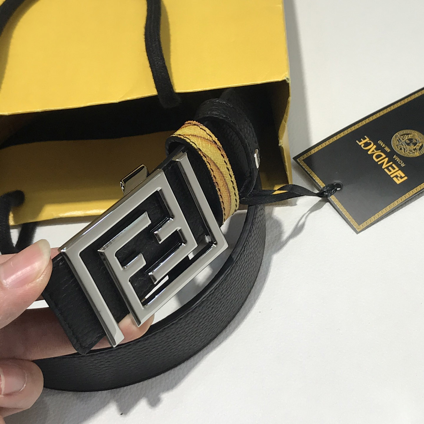 Versace Fendace Reversible Belt - DopestKickz