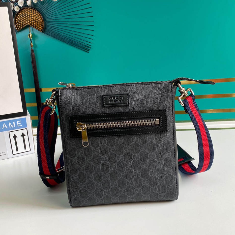 Gucci GG Black Small Messenger Bag(21-23-4cm) - DopestKickz